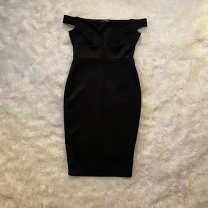 BOOHOO off the shoulder midi dress